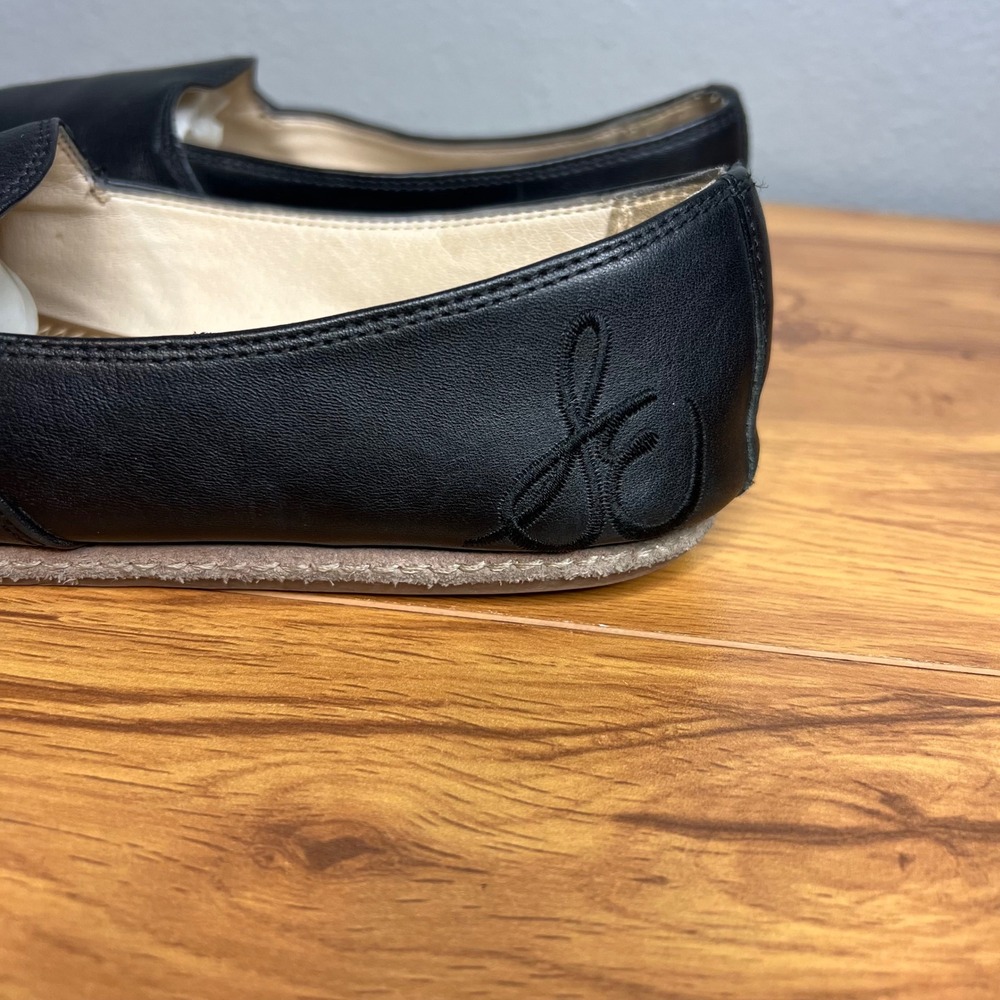 Sam Edelman Everie Black Leather Loafers Flats Women Size 7M Slip On Shoes - Picture 6 of 10